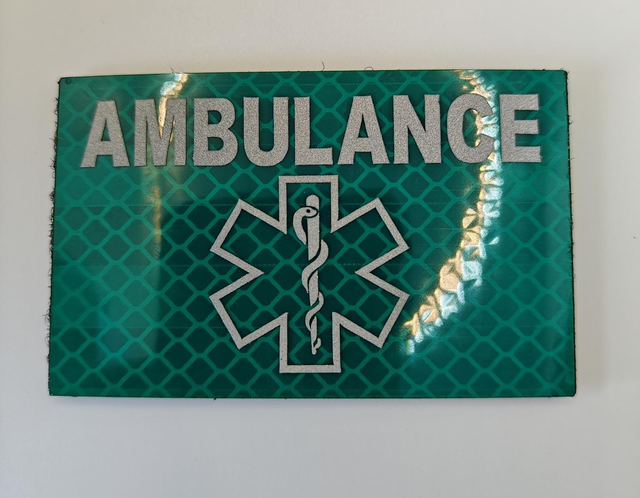Ambulance reflective patch