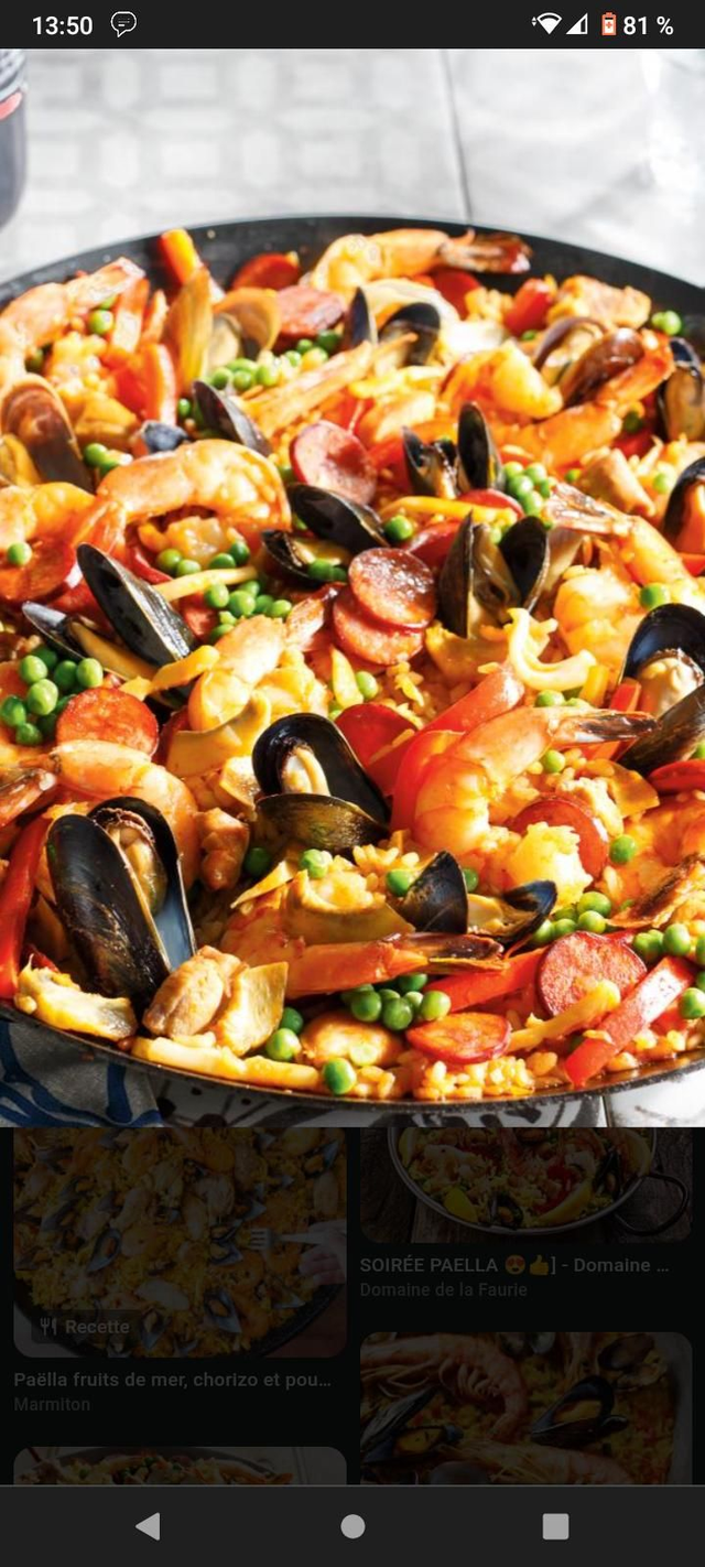 Paella Fruits De Mer 