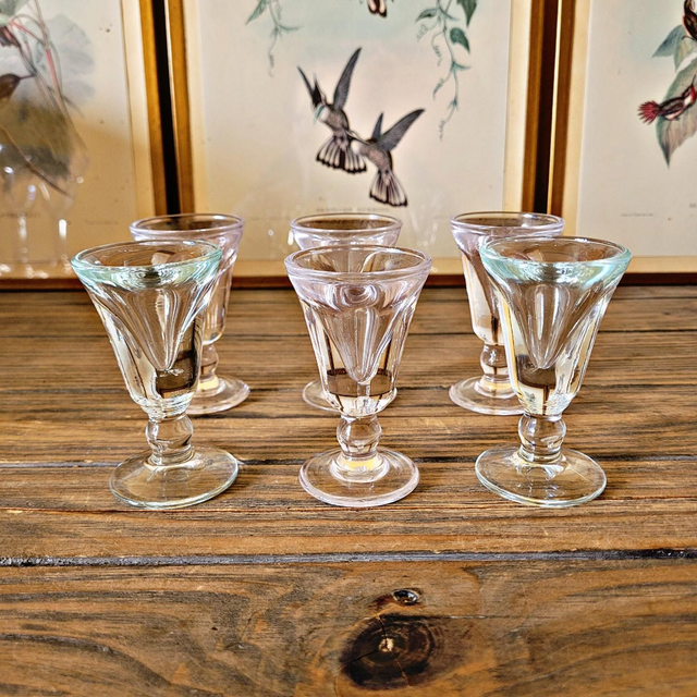 Verres bistrot vintage "voleurs" "trompeurs" (6, petit format)