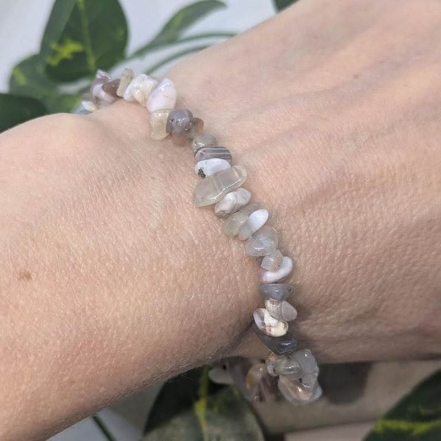 Bracelet "Agate du Botswana" baroque BR-231