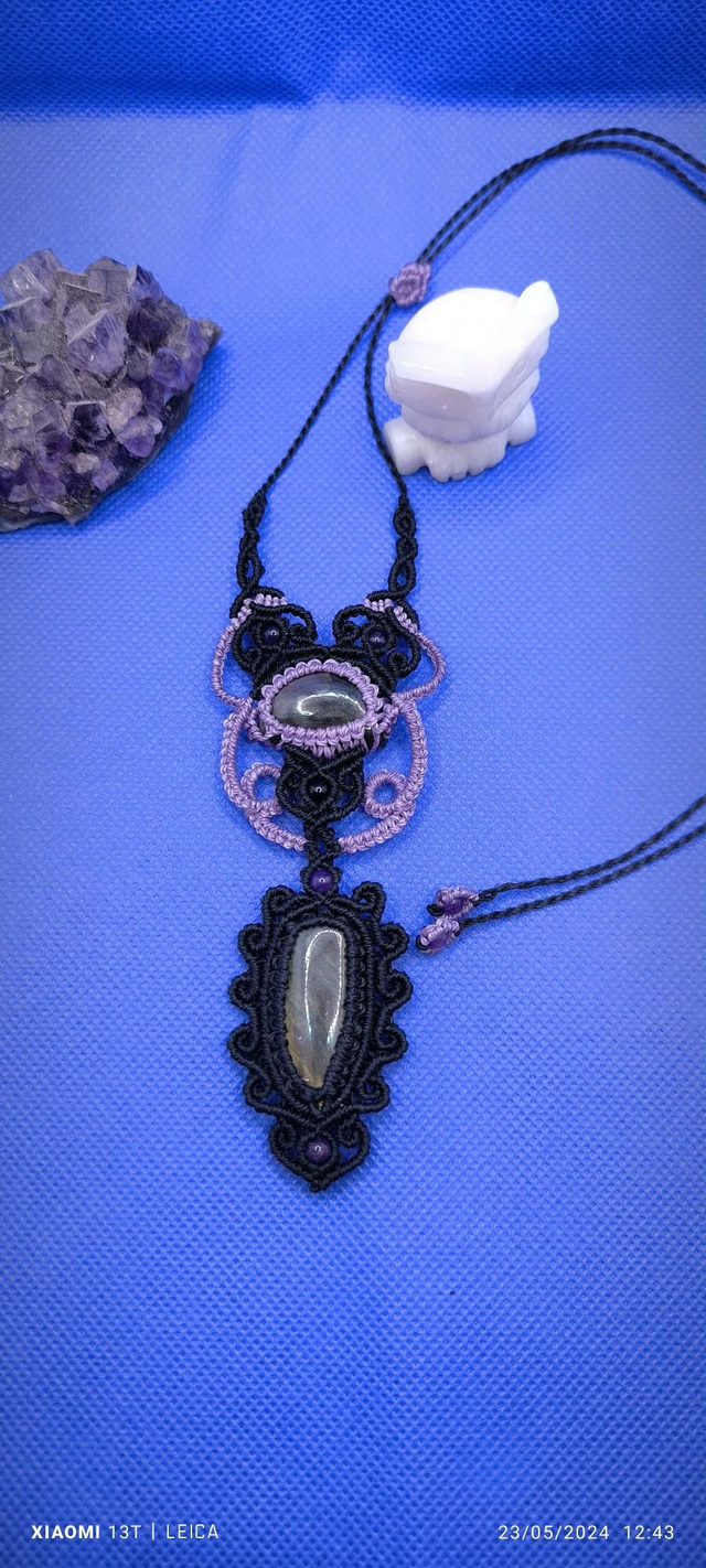 Collier avec labradorite 