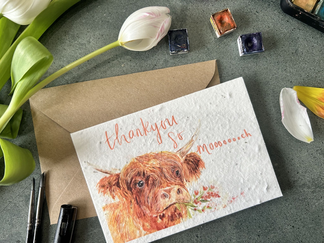 Plantable Wildflower Seed Life Event Greeting Cards 