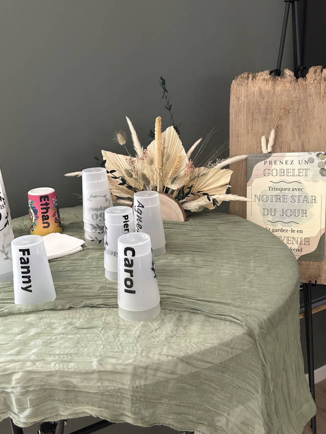 Affiche &quot;Choisissez vos gobelets&quot; - produit numérique