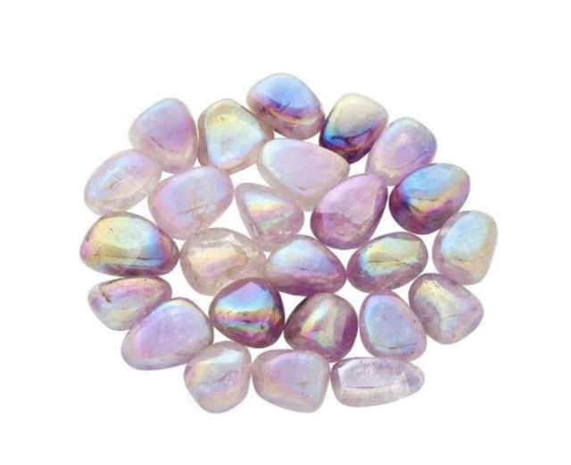 Aura Amethyst Quartz Tumblestone