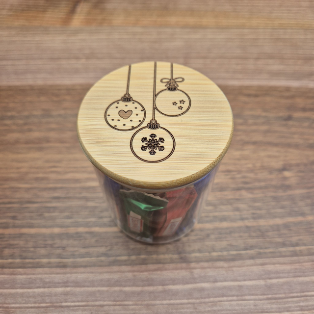 Vorratsglas, Christbaum-Kugeln (mini)