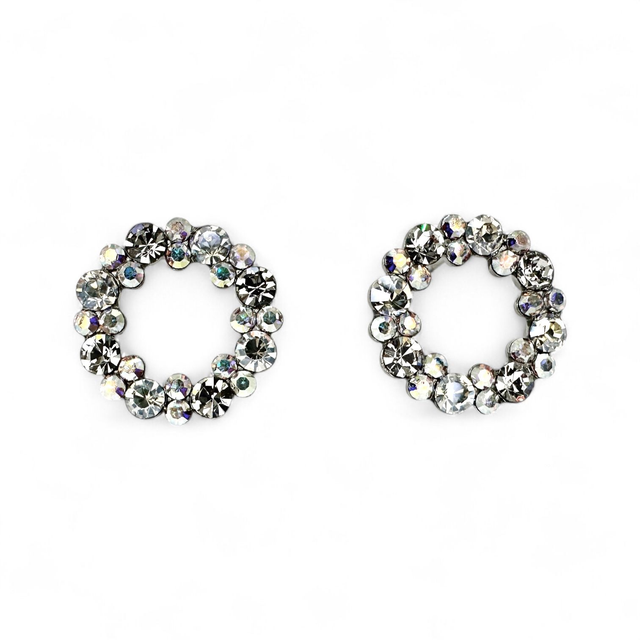 CIRCLE OF LIFE OHRSTECKER Diamond Shine, klar