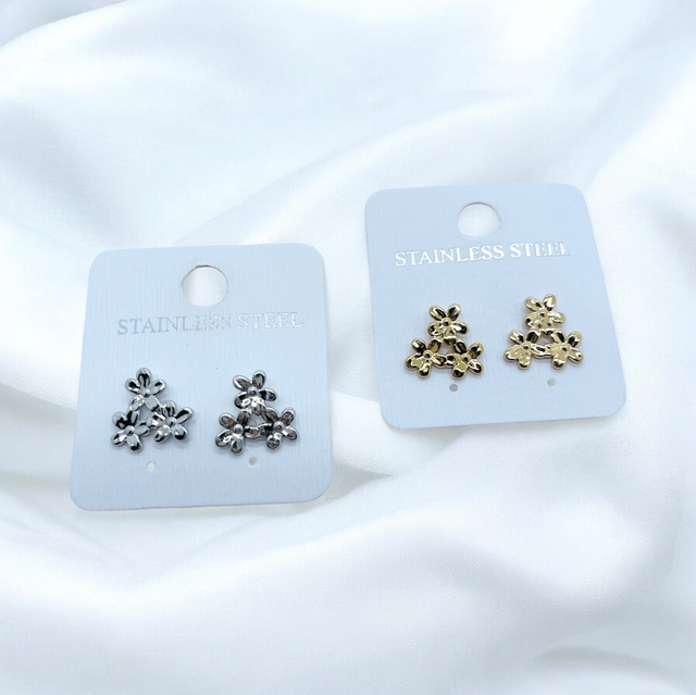 Boucles marguerites triple 