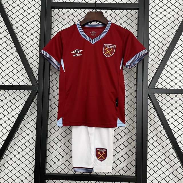 Conjunto camiseta + pantalón NIÑOS 1ª West Ham United  25-26