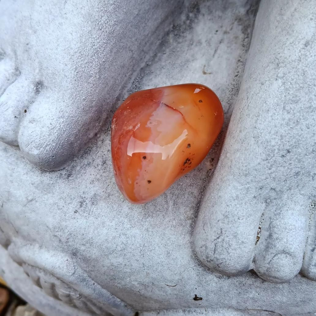 Genuine Carnelian Crystal Tumblestone
