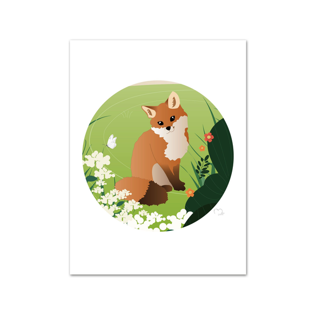 Affiche Forêt Renard