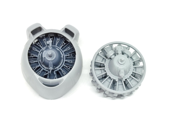 1/48 B-26 Marauder closed engines for ICM  ref: ED-48005