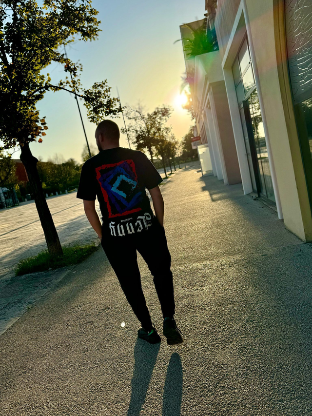 t-shirt oversize unisex Bleu - GRAPHIQUE COLLECTION