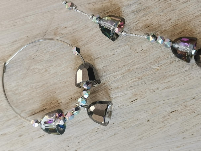 Boucles d'oreilles Venezia asymétriques argentées