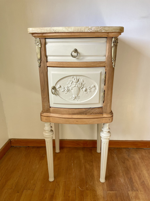 Table de chevet plateau marbre