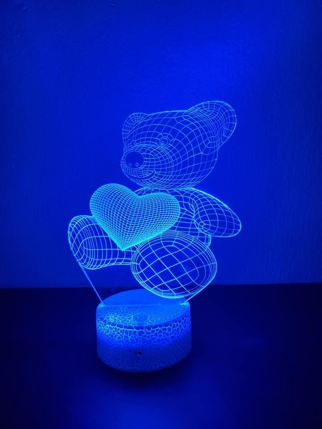 lampe 3D led ourson