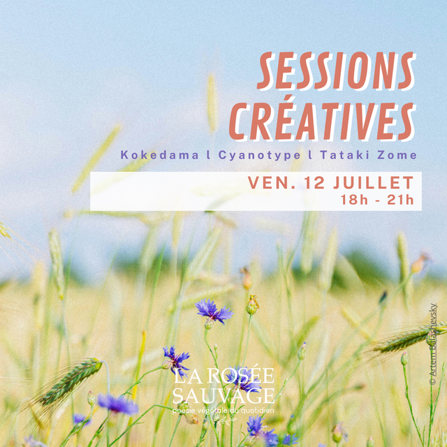 vendredi 12 juillet / SESSION CRÉATIVE ESTIVALE 
