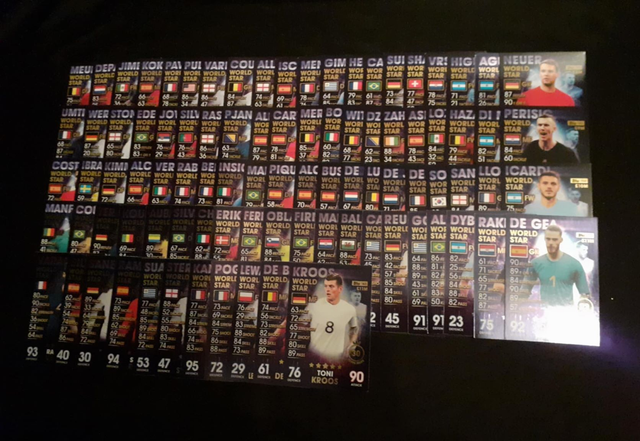 World Star Match Attax 101 90 Original Trading Card Full Set