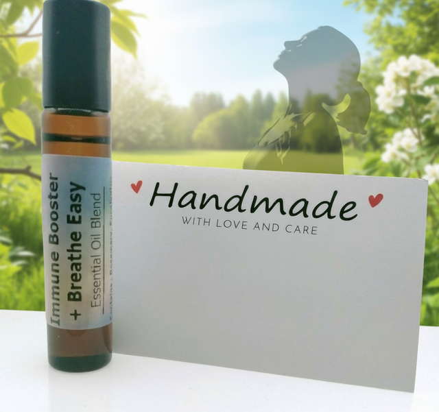 Immune Booster + Breathe Easy 10ml blend, Roller bottle