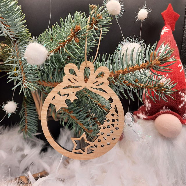 Boule de Noël en Frêne massif - Modèle 27