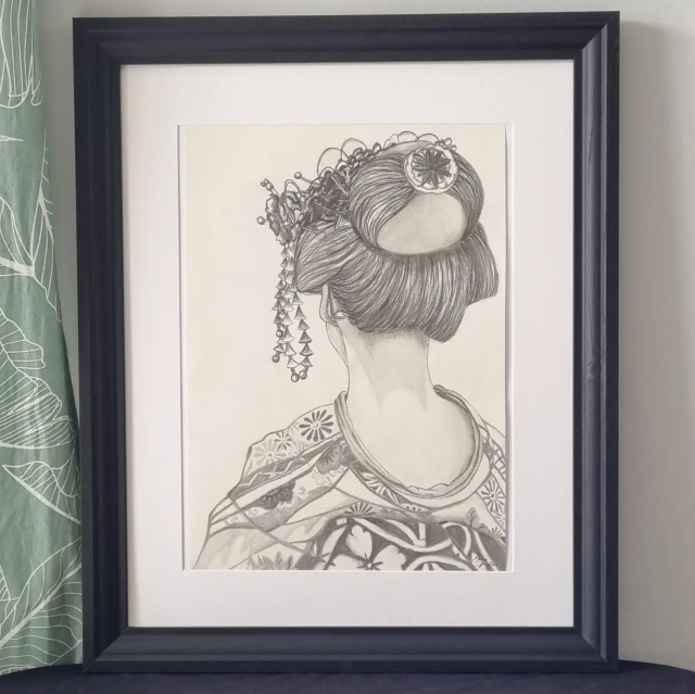 Maiko - Œuvre originale encadré