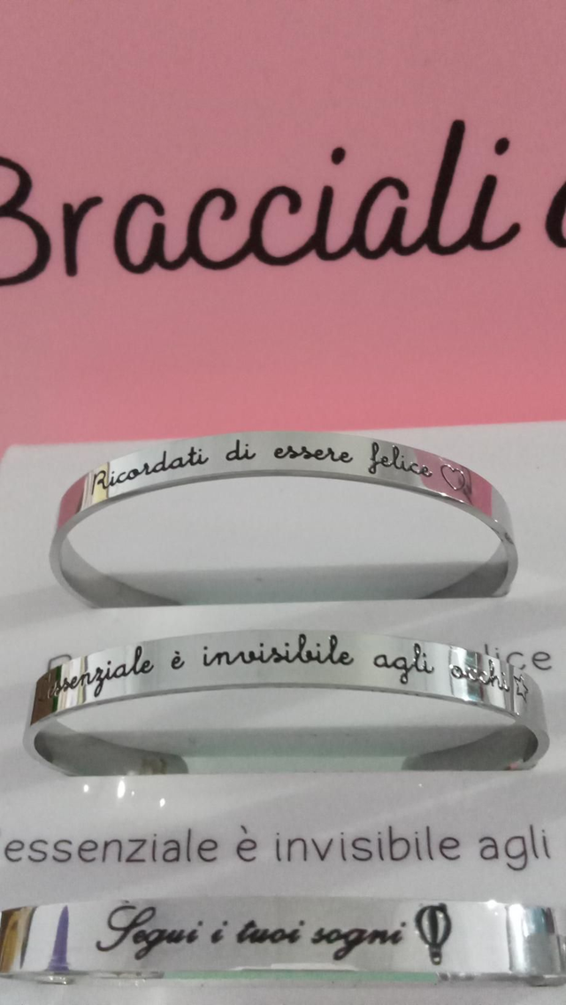 Bracciale " l' essenziale è invisibile agli occhi "