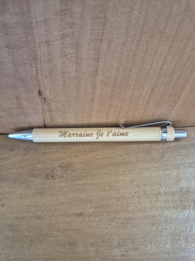 Stylo &quot;Marraine je t&#039;aime &quot;