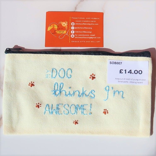 Dog Canvas Pouch