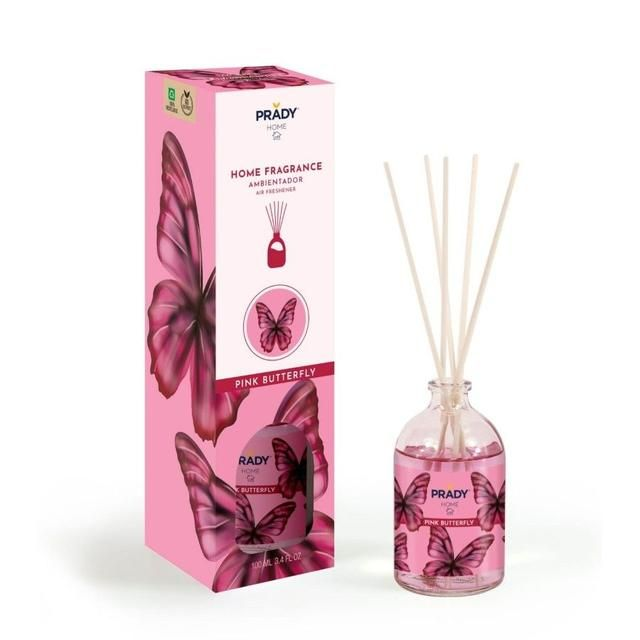 Prady Mikado Air Freshener Pink Butterfly 100ml
