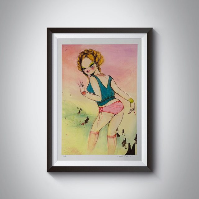 MISS VAN - "Country girl with bunnies"