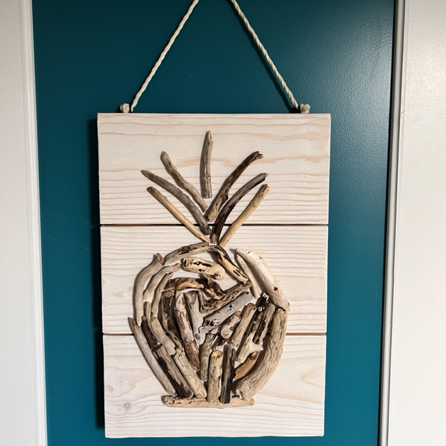 Pineapple Driftwood Wall Art