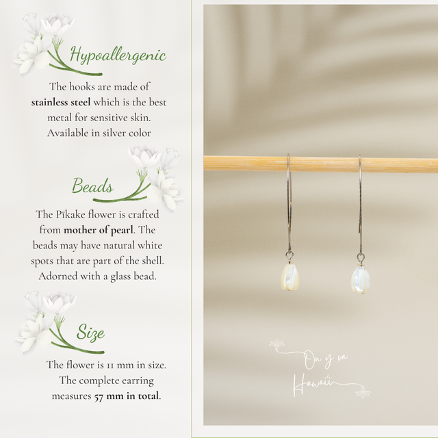 Boucles d'oreilles / Earrings - Pikake