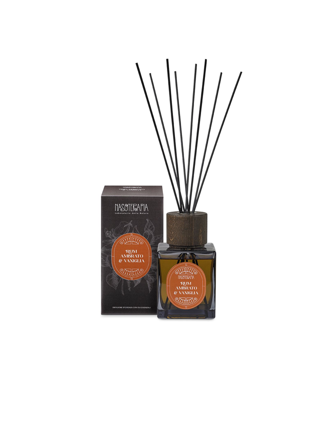 Nasoterapia - Rum Ambrato e Vaniglia Diffusore a bastoncini