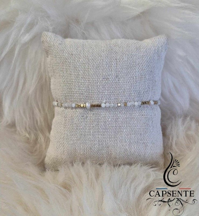 Bracelet Pierres Blanc