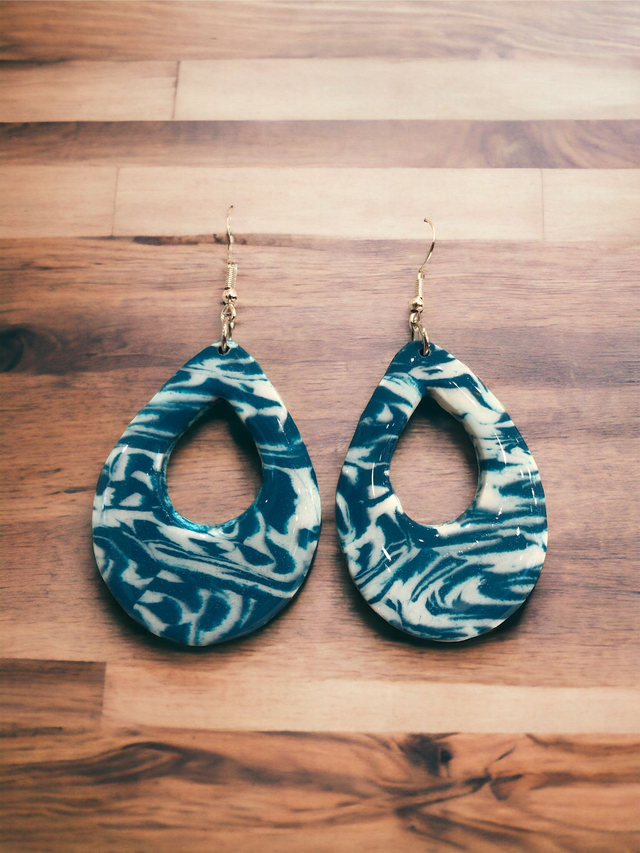 MAXI GOUTTES BLEUE CANARD/BLANC