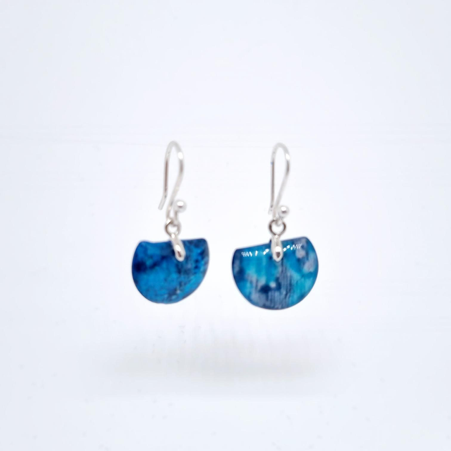 Boucles d&#039;oreilles bleu PM