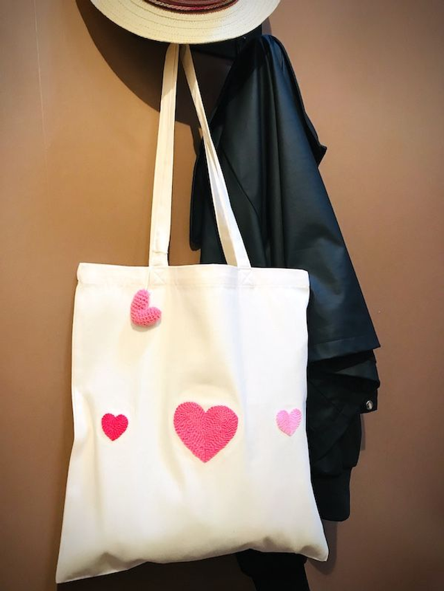Tote-bag cœurs