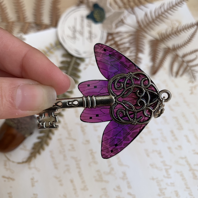 Pendentif féérique - Clé Dark Queen