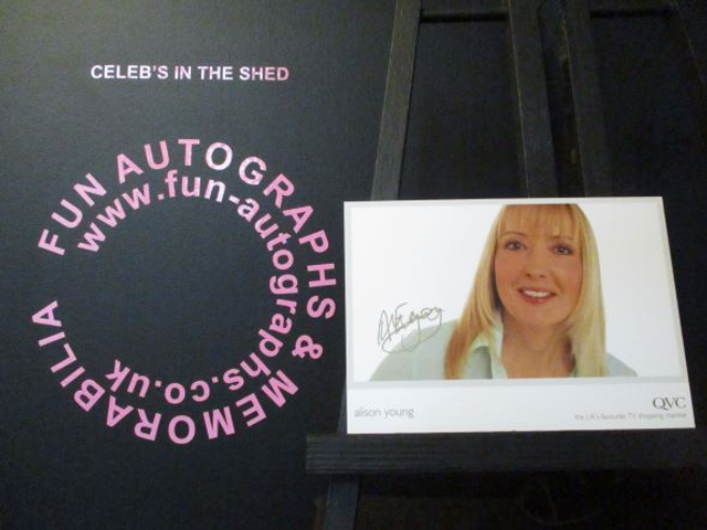 Alison Young Original Pre-Print QVC Cast Card