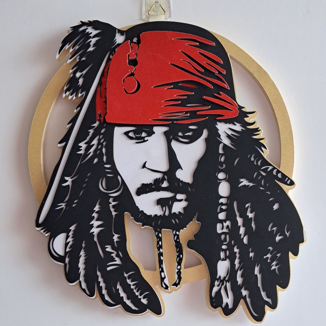 Couronne  décorative murale Jack Sparrow