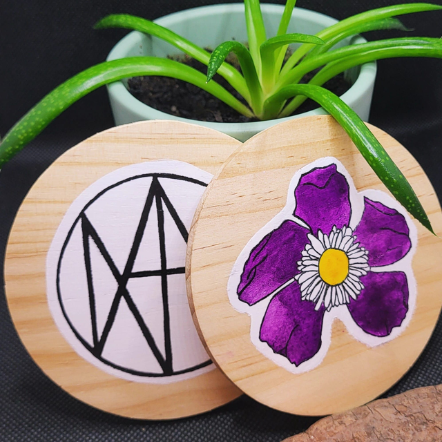 Dessous de verre en bois &quot;Perite&quot;