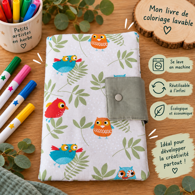 Livre de coloriage lavable   