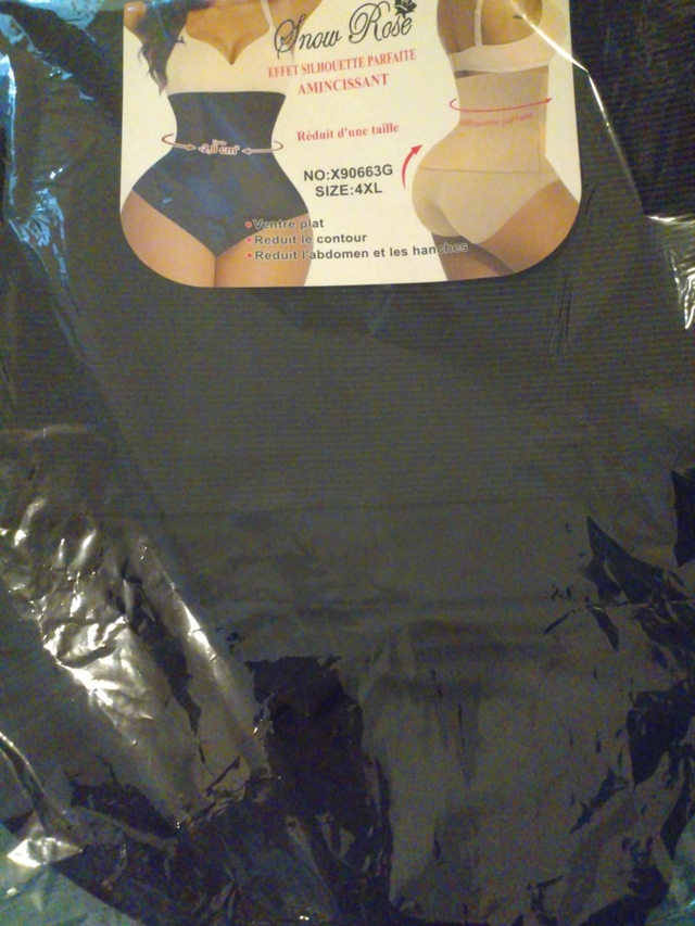 Gaine couleur uni noire taille,2 3 4