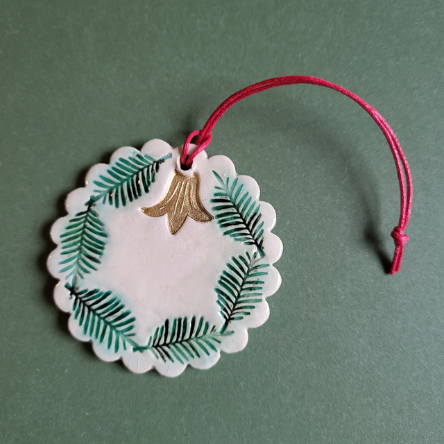 Festive Fir Duo - Wreath & Star Decoration