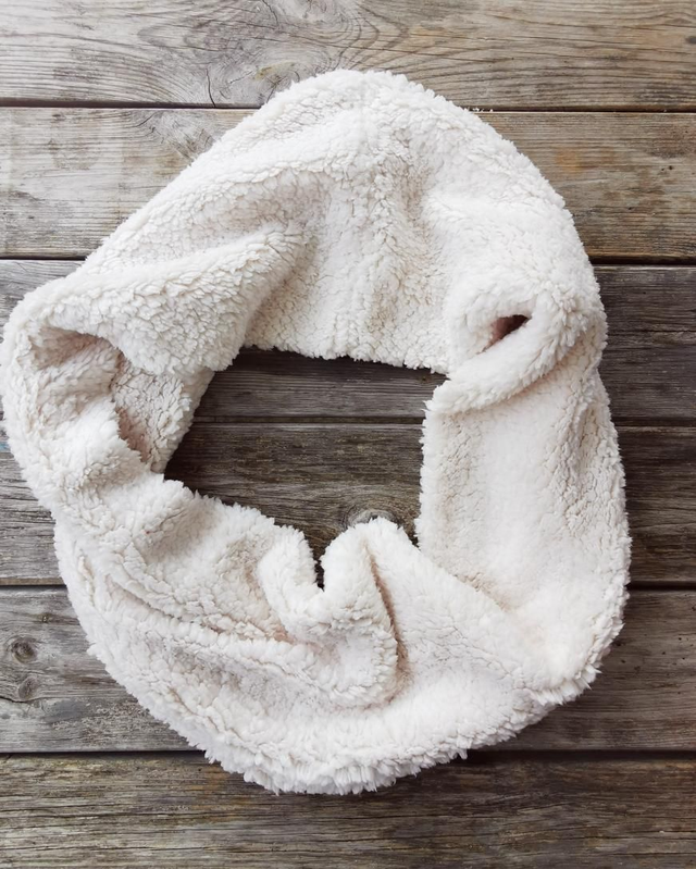 Double snood LUCIEN uni crème 