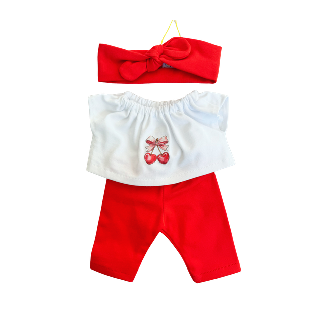 Ensemble legging cerises + bandeau