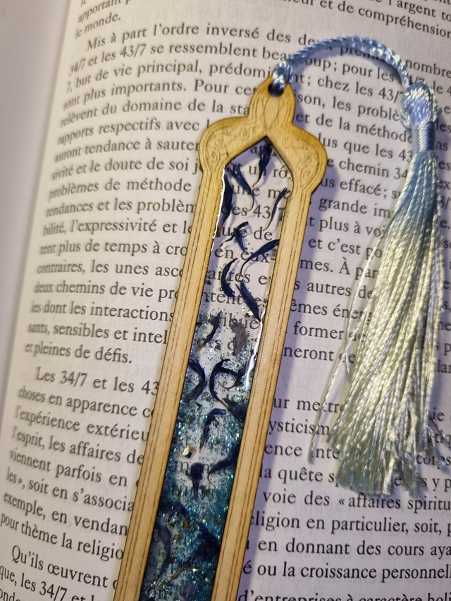 Marque-Grimoire #12 Bleuet et Paillettes