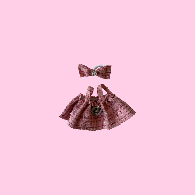 17cm Doll Costume (Pink Princess Dress)