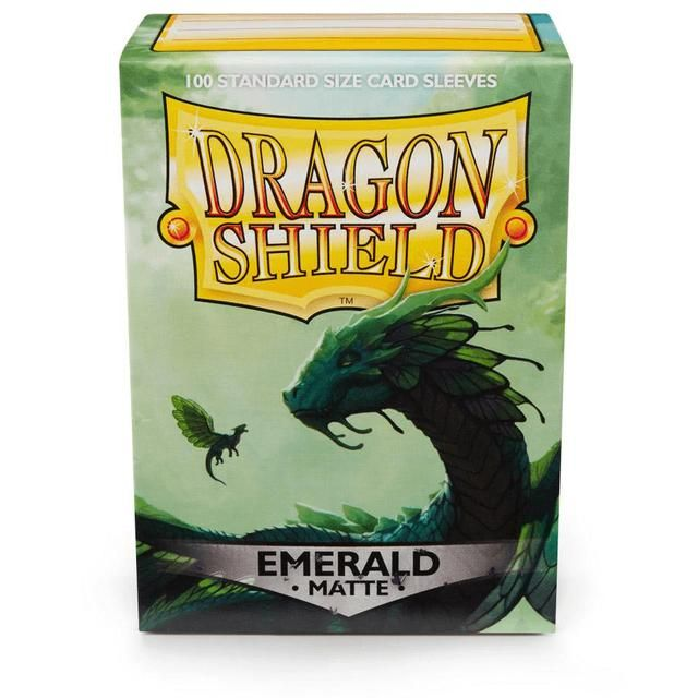 Dragon Shield 100 Standard Size Card Sleeves – Matte – Emerald
