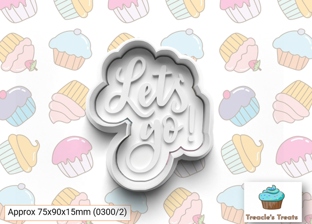 Lets Go Fondant/cookie stamp with cutter