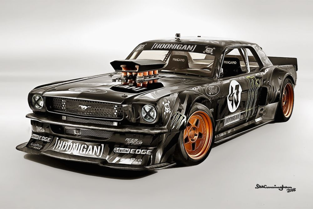 C180205 Ford Mustang HOONICORN Ken Block 1965